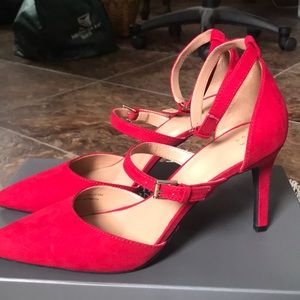 Red Strappy Heels